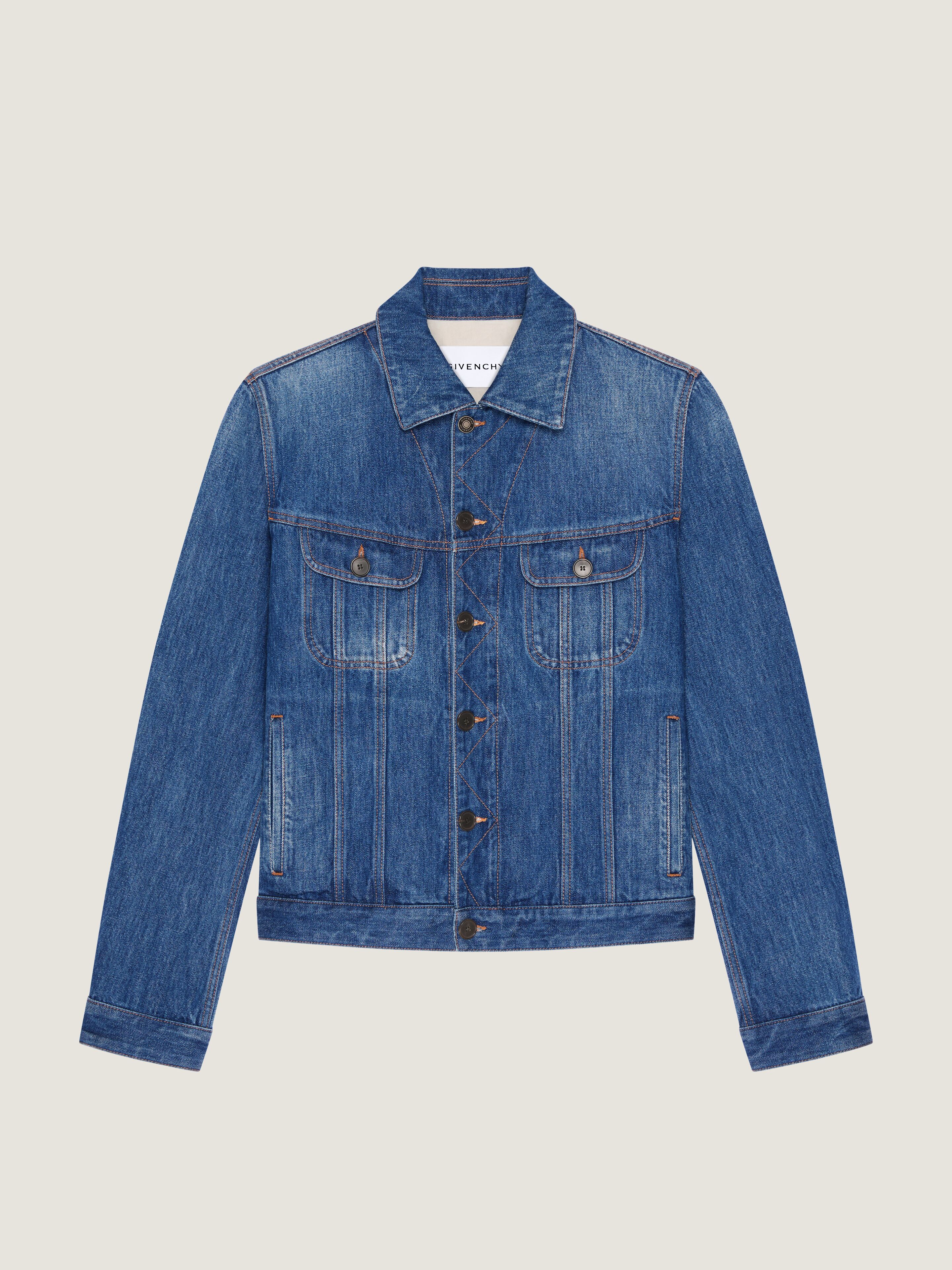 Jacket in medium blue denim
